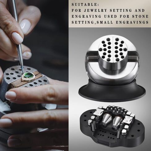 DZQ Jewelers Microscope with Ball Vise 7X-45X Micro Inlaid Mirror | 360°Rotation Spring Bracket, 60 LED Ring Light Illuminator, Jewelry Microscope for Diamond Making in Saudi Arabia
