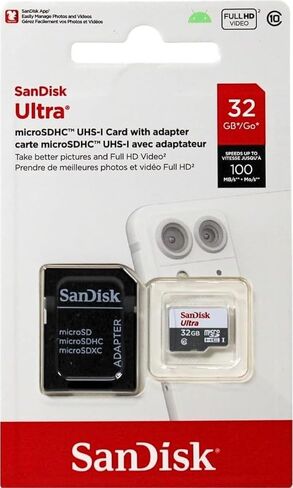 SanDisk Ultra 64GB UHS-I/Class 10 Micro SDXC Memory Card With Adapter- SDSDQUAN-064G-G4A [Old Version] in Saudi Arabia