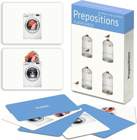 Picture My Picture Prepositions ABA Therapy Cards, 40 Real Photos, Age 3+ | Spatial Concept Card Set, Speech Therapy Materials, ABA Therapy Games, Autism Learning Resources, SLP Approved, School Ready in Saudi Arabia