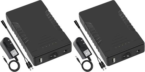 Talentcell 12V 7000mAh Portable Power Bank, 76.65Wh Capacity, PD 45W USB-C, USB-A and DC Output port, Multiple Out for Raspberry Pi 5/LED Strip/CCTV Camera/Telescope, Smartphone, with 12.6V 2A Charger in Saudi Arabia