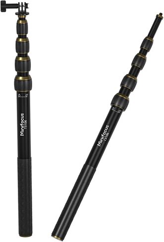 Tripod Extension Rod 5 Section Aluminum Alloy Camera Monopod | 1/4" Screw Top ＆ Hole Tripod Extender Tube|15.7“-59.5"|Telescopic Stick Center Columns|Compatible with Tripods/Action Camera in Saudi Arabia