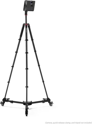 Matterport Heavy-Duty Tripod Dolly with Smooth-Rolling Camera Base | Adjustable Legs, Aluminum Construction, Portable Folding Design, Stable Positioning, Indoor & Outdoor Use, Carry Bag Included in Saudi Arabia