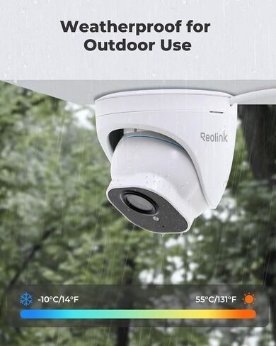 REOLINK PoE Security Camera RLC-520A (Pack of 2), 5MP Wired Outdoor Dome | IR Night Vision up to 100ft, Smart Human/Vehicle/Animal Detection,Time-Lapse, Supports 512GB microSD Card, Indoor/Outdoor Use in Saudi Arabia