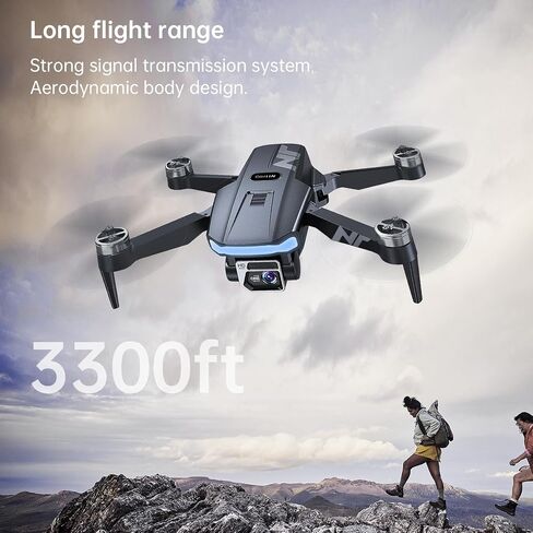 4K UHD GPS Drone with Camera for Adults N11 Pro, 90 Min 3 Battery Long Flight Time, Auto Return, Follow Me, Long Control Range, Brushless Motor, 5G FPV RC Quadcopter for Beginners in Saudi Arabia