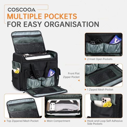Computer Desktop Tower Carrying Case Compatible with ATX Chassis | M-ATX Mainframe Chassis PC Travel Case for Computer Moving Portable PC Backpack for Keyboard, Mouse and Accessories, Bag Only in Kuwait