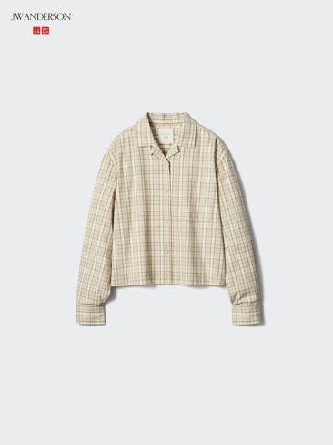 قميص Uniqlo الفانيلا يشبه الصندوق | يفحص in Kuwait