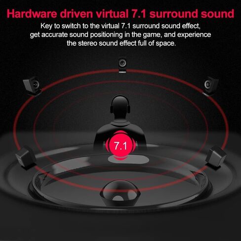 1Mii USB Sound Card, 3.5mm Audio Adapter with Virtual 7.1 for PC/Laptop | Plug and Play No Driver Needed, Control Volume Mute Directly, 6 ft Braided Cable, for Gaming, Meetings and Voice Chat in Saudi Arabia