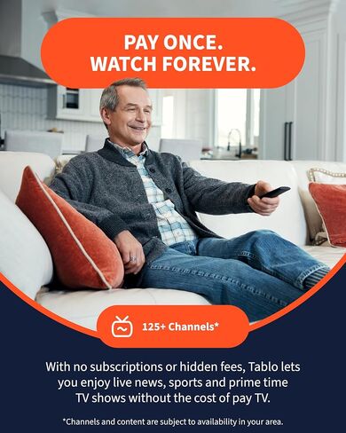 Tablo TV 4th Gen 4‑Tuner Over‑The‑Air DVR – No Subscriptions | Works with any TV Antenna & Compatible Devices | Watch, Pause & Record Live TV in Saudi Arabia