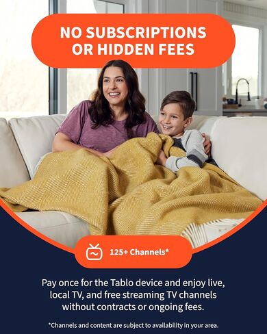 Tablo TV 4th Gen 4‑Tuner Over‑The‑Air DVR + Antenna – No Subscriptions | 35-mile range TV Antenna Included | Watch, Pause & Record Live TV | 50+ hrs Storage in Saudi Arabia