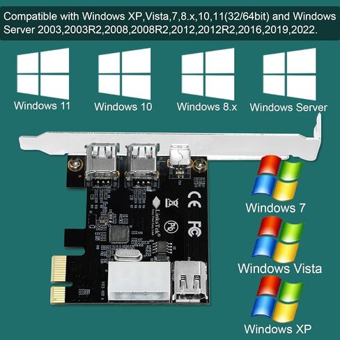 PCIE-1394A 4-Ports 1394A PCIE FireWire 400 Expansion Card for Windows Desktop PCs, 3X 6Pin and 1X 4Pin 1394A 400Mbps Ports, with 4Pin-6Pin 1394A Cables and Low Profile Bracket in Saudi Arabia