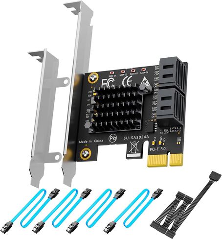 SA3026C 6-Port SATA Expansion Card, PCIE X4 Interface in Saudi Arabia
