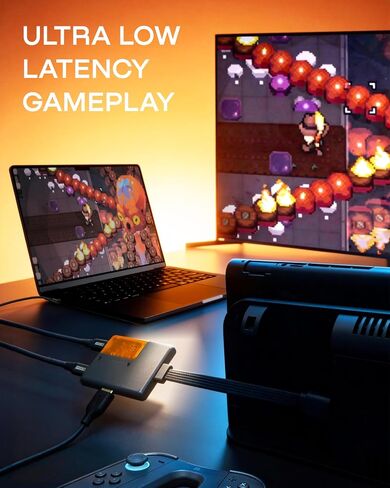 GENKI ShadowCast 3 Pro 4K60 Capture Card HDMI Passthrough USB-C | Zero-latency HDMI passthrough, 1440p120 & 1080p240 support, USB-C, OBS ready, and works with consoles, cameras, and laptops in Saudi Arabia
