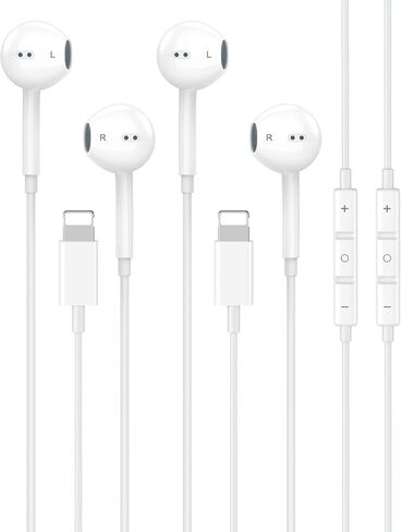 2 Pack [Apple MFi Certified] USB C Headphones Wired for iPhone 17 16 15 | Wired USB Type C Earphones/Earbuds with Mic & Remote Control Noise Cancelling, for iPhone 17 16 15 Pro Max, Galaxy S26 Ultra in Saudi Arabia