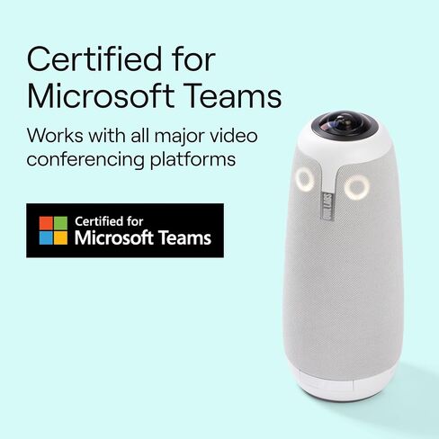 Owl Labs Meeting Owl 3 - 360° 1080p HD Conference Room Camera, AI-Driven Speaker-Tracking, 18-Foot Mic Pickup - Certified for Microsoft Teams - Works with Zoom, Google Meet - Plug & Play Setup in Kuwait