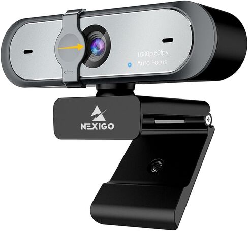 NexiGo N660P 1080P 60FPS Webcam with Software Control, Dual Microphone & Cover, Autofocus, HD USB Computer Web Camera, for OBS/Gaming/Zoom/Skype/FaceTime/Teams/Twitch in Saudi Arabia