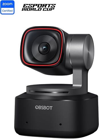 OBSBOT Tiny 2 Webcam 4K Voice Control PTZ, AI Tracking Multi-Mode & Auto Focus, Web Camera with 1/1.5" Sensor, Gesture Control, 60 FPS, HDR Light Correction, Webcam for PC, Streaming, Meeting, etc. | Web Camera with 1/1.5" Sensor, Gesture Control, 60 FPS, in Kuwait