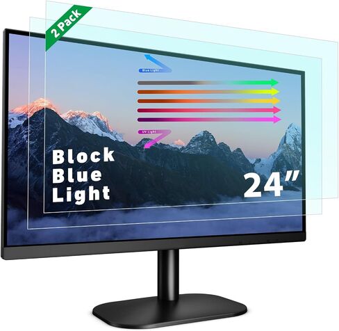 PYS 27 Inch Monitor Privacy Screen for 16:9 Widescreen Monitor, 2 Pack | Curved and Flat,Computer Privacy Filter,Anti Glare,Anti Spy,laptop privacy screen for Office Home Desktop Monitor, in Saudi Arabia