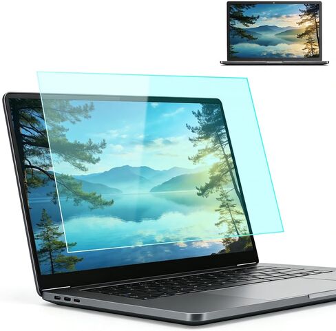 2-Pack 14 Inch 16:10 Laptop Anti Blue Light Screen Protector, Matte Anti Glare Film UV Blocking Protector Compatible with 14''(1920x1200P) HP, Acer, Asus, Lenovo, Dell, Samsung, Thinkpad in Saudi Arabia