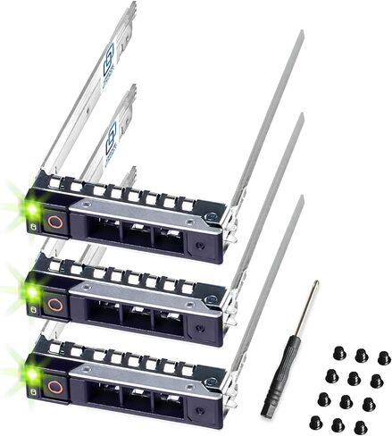 DRIVECADDY 9-Pack 2.5" SFF Caddy Tray - fits Dell PowerEdge 17-14th Gen | Only for smaller 2.9" Wide Hot-Plug Bay, T560 R660 R670 R770 R6715 R6725 R7715 R7725 R7725xd, Blank Labels, Screwdriver, Tray in Saudi Arabia