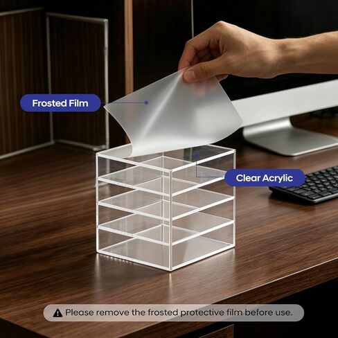 Acrylic External Hard Drive Organizer, 4-Bay Desktop Holder for HDD & SSD, Clear Portable Drive Storage in Saudi Arabia