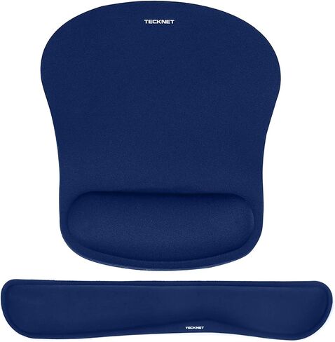 TECKNET Keyboard Wrist Rest and Mouse Pad Set with Wrist Support | Memory Foam Ergonomic Mousepad Rests for Pain Relief, Wrist Rest for Computer Keyboard for Office & Home in Saudi Arabia