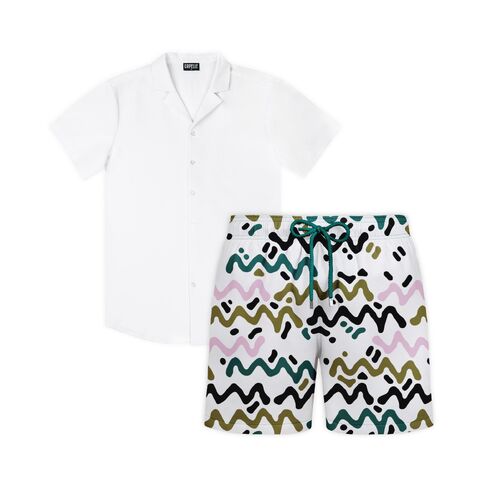 Capelle Miami Orchid Frost - Men's Matching Resort Set in Saudi Arabia
