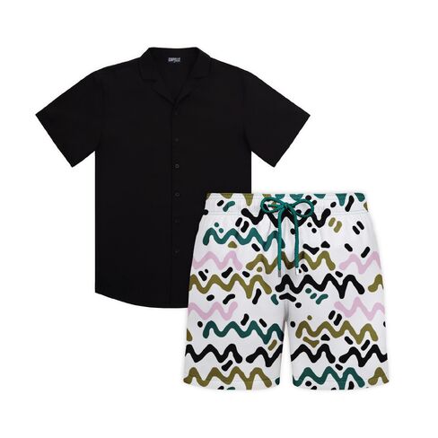 Capelle Miami Orchid Night - Men's Matching Resort Set in Saudi Arabia