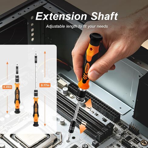 JOREST 145 in 1 Electronics Precision Screwdriver Set with 120 Bits | Magnetic Repair Tool Kit for Computer, Laptop, iPhone, PC, MacBook, Nintendo, Xbox, PS5, with ESD Wrist Strap, Gifts for Men in Saudi Arabia