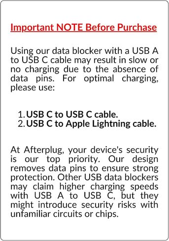 USB-C to USB-C Data Blocker, Charge-Only, 240W Charging (2-Pack) in Saudi Arabia