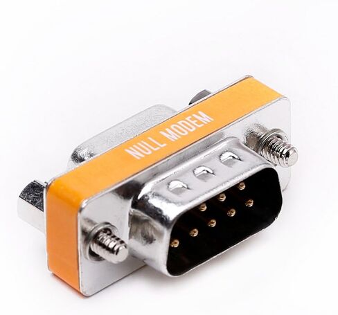 DB9 null modem male to female slimline data transfer serial port adapter 2 Pack in Saudi Arabia