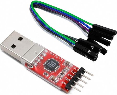 CP2102 USB to TTL Serial Adapter – USB 2.0 to 5Pin UART Converter Module with 3.3V/5V Output, STC Compatible, Includes Jumper Wires – for Arduino, ESP8266, STM32, DIY Projects (3-Pack) in Saudi Arabia