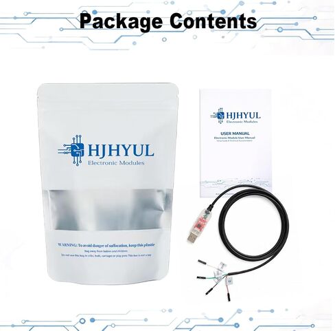 CP2102 USB to TTL Serial Adapter Cable, USB 2.0 to UART Converter 4 Pin (TXD RXD GND 5V), 3ft/95cm Long, 3.3V TTL Signal for Arduino, Raspberry Pi, ESP8266, ESP32 (1pcs) in Saudi Arabia