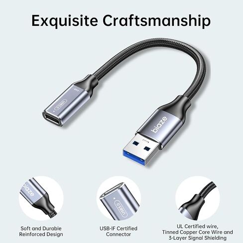 USB C Female to USB Male Adapter, USB to USB C Cable Adapter in Saudi Arabia
