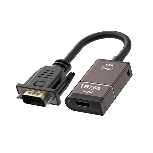 [Thunderbolt 3/4/5]USB Type-C to VGA Adapter Conversion 1080P@60Hz for External Video Card Multi Monitor, Desktop, Laptop, HDTV, Monitor, Projector Compatible with MacOS ,Windows, Linux, iPadOs in Saudi Arabia