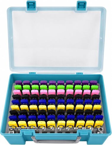 FULLCASE USB Flash Drive Case for SanDisk,for Samsung,for PNY,104-Slot | Hard Plastic Thumb Drive Organizer,for Lexar,for JOIOT,for SamData,for SIMMAX,Dual-size Removable Foam,Case Only Black in Saudi Arabia