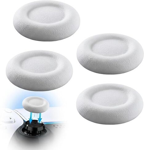MatoSan Thumbstick Silicone Replacement Caps - Compatible with PS5 Controller & PS4 Controller - Non-Slip Grip for More Precise Control - Protective Caps for Analog Sticks (4 Silicone Red) in Saudi Arabia