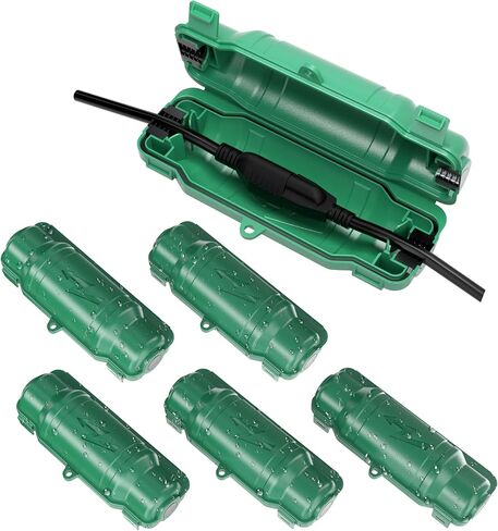 3 Pack Outdoor Extension Cord Safety Cover, Waterproof, White | Weatherproof Electrical Box for Plug and Socket, IP54 Water Resistant Seal, Protects Outdoor Connections and Holiday Lights in Kuwait