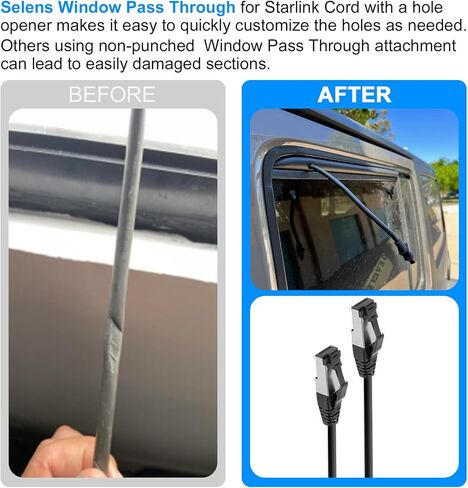 Car Window Pass Through for Starlink Cord Protective Starlink Cord & Cable in Saudi Arabia