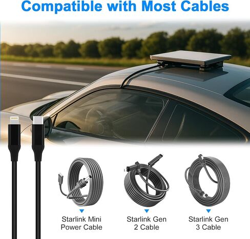 Car Window Pass Through for Starlink Cord Protective Starlink Cord & Cable in Saudi Arabia