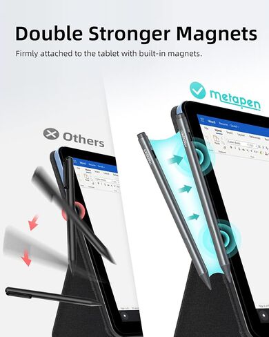 Metapen Stylus Pen M2 for Surface (Premium, 4096 Finest Control, Eraser End) - Compatible with Surface Pro 7//8/9/X//10/11/Book 3/Laptop 4/Studio 2, ASUS VivoBook Flip 14, for Creators,Students,Doers in Kuwait