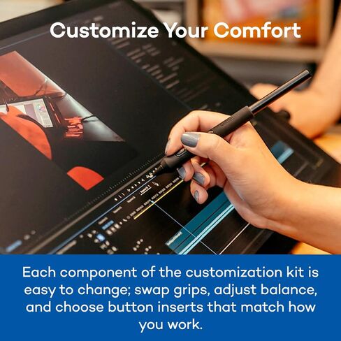 Wacom Pro Pen 3 Customization Kit | If your Wacom device came with the slim version of the PP3, this kit comes with the grips & weights to configure the pen in Saudi Arabia