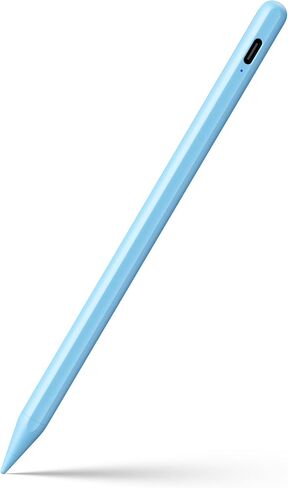 قلم Jamjake Stylus لجهاز iPad 6-11th Gen 2X للشحن السريع، رفض راحة اليد - أبيض | حساسية الميل، شحن USB-C، متوافق مع 2018-2026 Apple Pencil iPad Pro 11/12.9/13، Air 3/4/5/M2/M3/M4، mini 5/6/7 in Kuwait