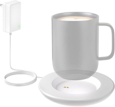 Charging Coaster 2 Compatible with Temperature Control Smart Mug 2 and 1, FEFAIA Mug Charger Wireless Charging Dock Base for Temperature Control Smart Travel Mug Accessories, White in Saudi Arabia