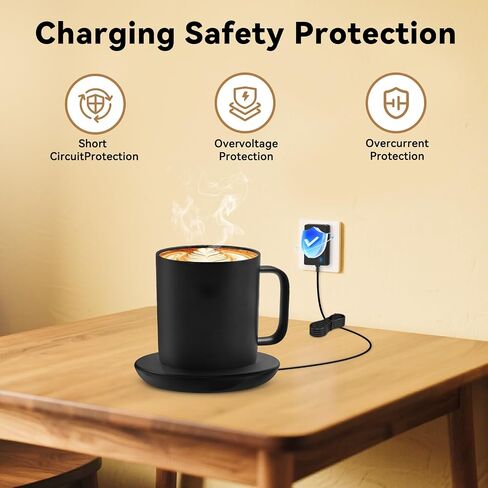Charging Coaster 2 Compatible with Em/BER Temperature Control Smart Mug 2 and 1,Cisain Charging Dock Base for Smart Coffee Cup Warmer Heated Travel Mug,Black in Saudi Arabia