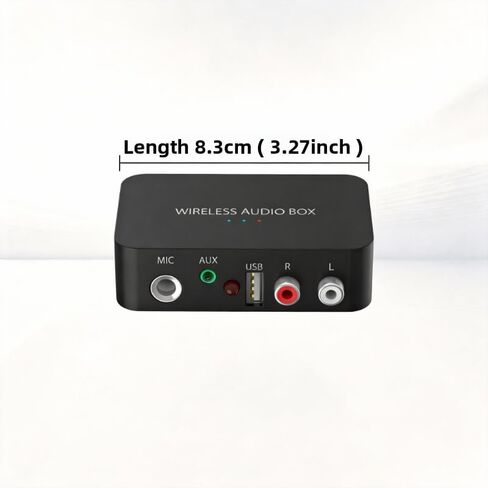 Wireless Audio Box Bluetooth Receiver, 5.0 Audio Converter,RCA 3.5mm Output Wireless for Old-Fashioned Stereo Speakers/Wired Speakers/Home Audio Music Streaming Stereo Systems in Saudi Arabia