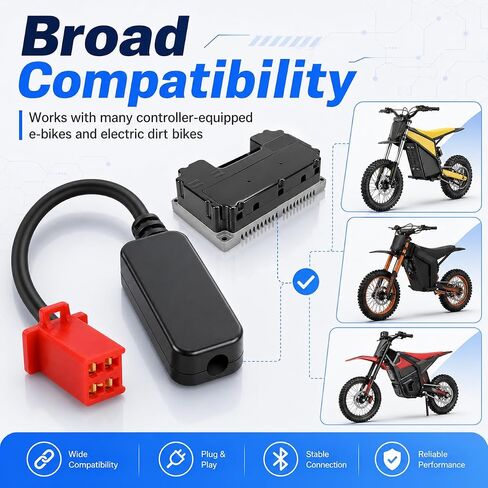 Fardriver Programmable Bluetooth Dongle Adapter Dongle for Fardriver Controller,Compatible with Tuttio Soleil 01/ Yozma in 10/Heybike Villain Electric Dirt Bike in Saudi Arabia