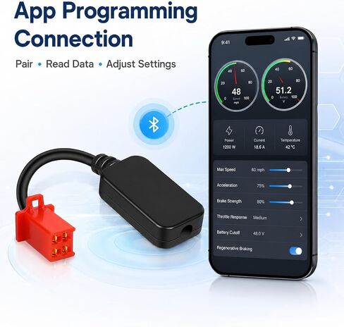 Fardriver Programmable Bluetooth Dongle Adapter Dongle for Fardriver Controller,Compatible with Tuttio Soleil 01/ Yozma in 10/Heybike Villain Electric Dirt Bike in Saudi Arabia