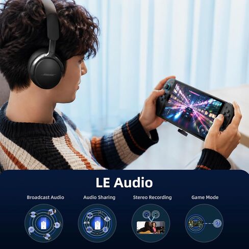 Questyle QCC Dongle Pro2 [MFi Certified] USB-C Bluetooth 6.1 Audio Adapter | Bluetooth Transmitter with LE Audio, LDAC,LHDC,aptX Lossless&aptX-Adaptive,Auracast, Wireless Dongle for PS5/Headphones/PC in Saudi Arabia