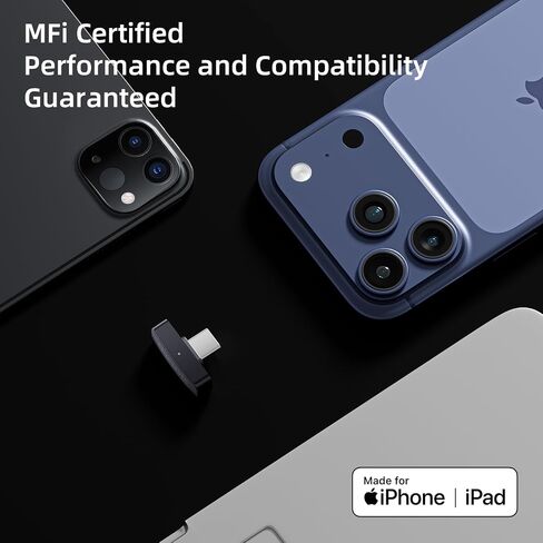 Questyle QCC Dongle Pro2 [MFi Certified] USB-C Bluetooth 6.1 Audio Adapter | Bluetooth Transmitter with LE Audio, LDAC,LHDC,aptX Lossless&aptX-Adaptive,Auracast, Wireless Dongle for PS5/Headphones/PC in Saudi Arabia