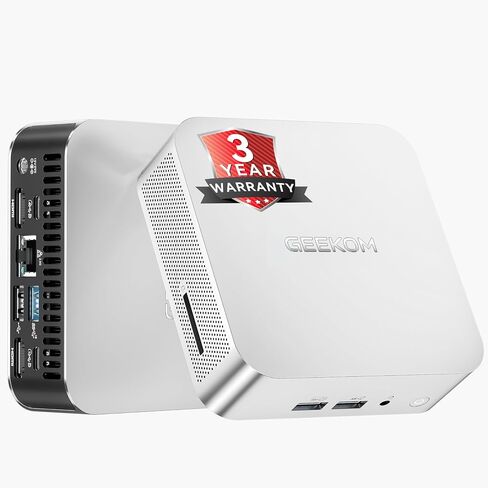 GEEKOM [2026 Edition Multitasking Mini PC A7 MAX with AMD Ryzen 9 7940HS | (Beats 8745HS) 16GB DDR5 &1TB SSD(Expandable) Radeon 780M Gaming Mini AI Desktop Computers for Creator&Office|3-Year Coverage in Kuwait